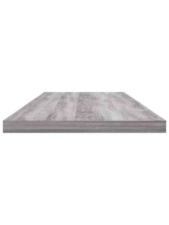 Seinähyllyt 4 kpl harmaa Sonoma 80x20x1,5 cm tekninen puu