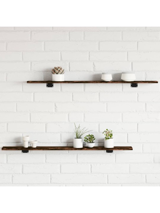 Seinähyllyt 4 kpl savutammi 100x10x1,5 cm tekninen puu