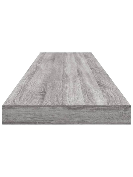 Seinähyllyt 4 kpl harmaa Sonoma 100x10x1,5 cm tekninen puu