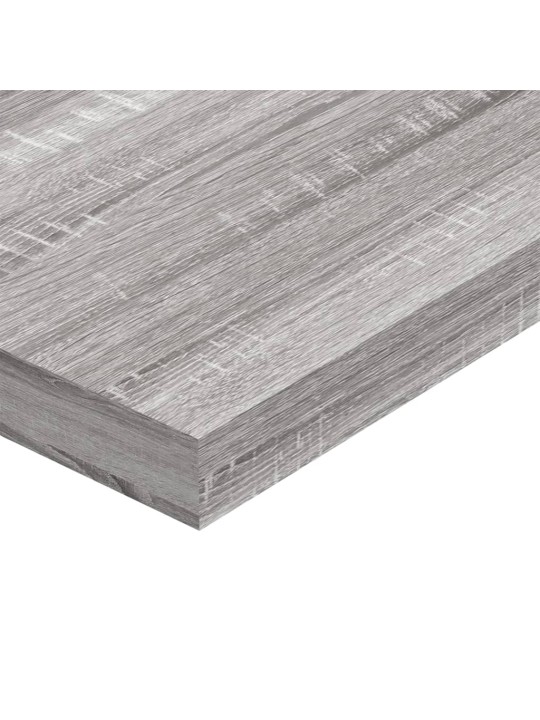 Seinähyllyt 4 kpl harmaa Sonoma 100x10x1,5 cm tekninen puu