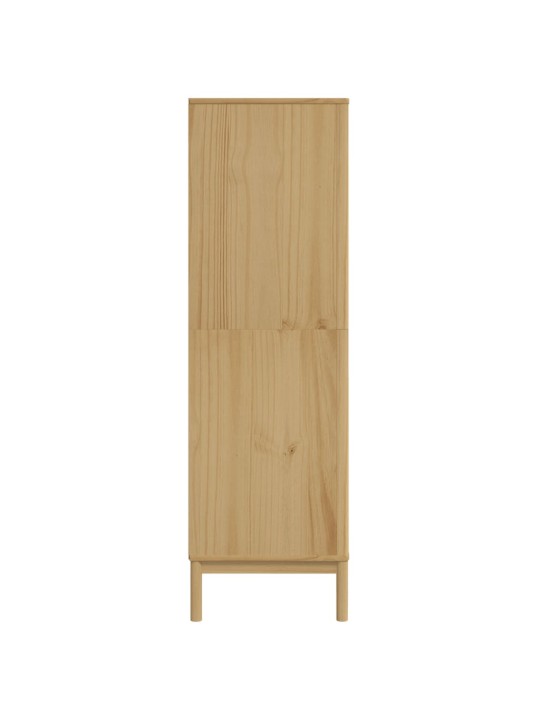 Vaatekaappi floro vahanruskea 77x53x171 cm täysi mänty