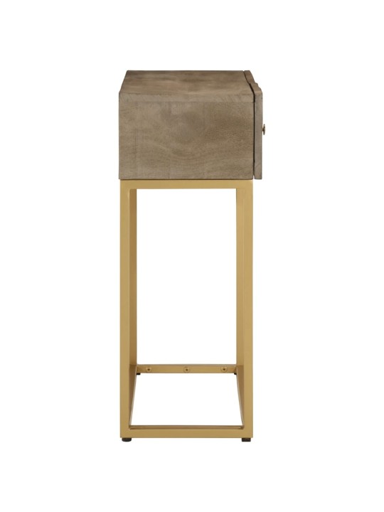 Konsolipöytä 90x30x76 cm täysi mangopuu ja rauta