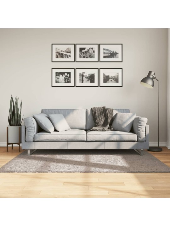 Pörrömatto PAMPLONA korkeanukka moderni beige 120x170 cm