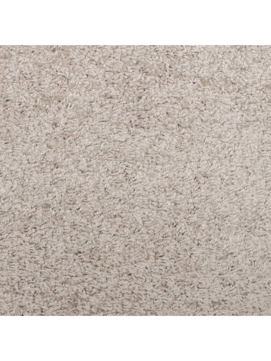 Pörrömatto korkeanukkainen moderni beige Ø 80 cm