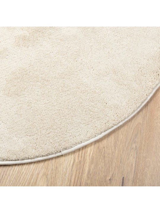 Matto OVIEDO lyhytnukkainen beige Ø 80 cm