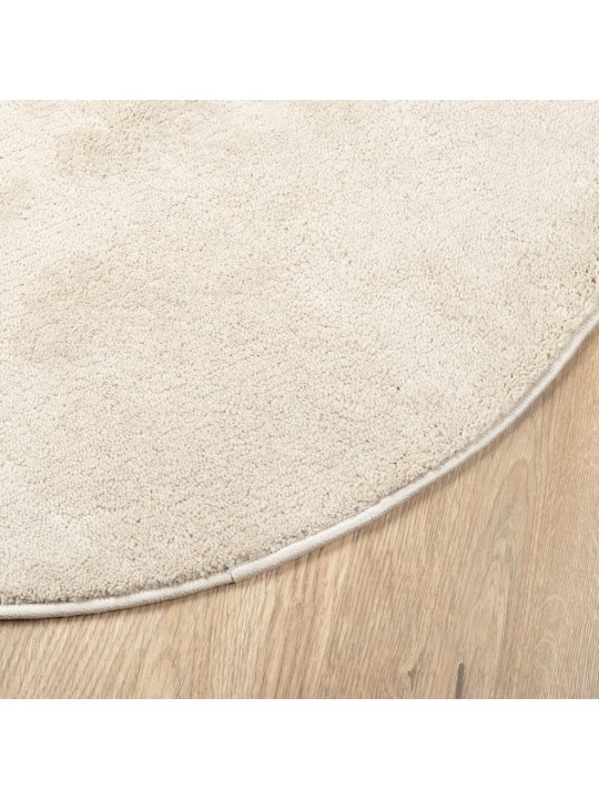 Matto OVIEDO lyhytnukkainen beige Ø 100 cm