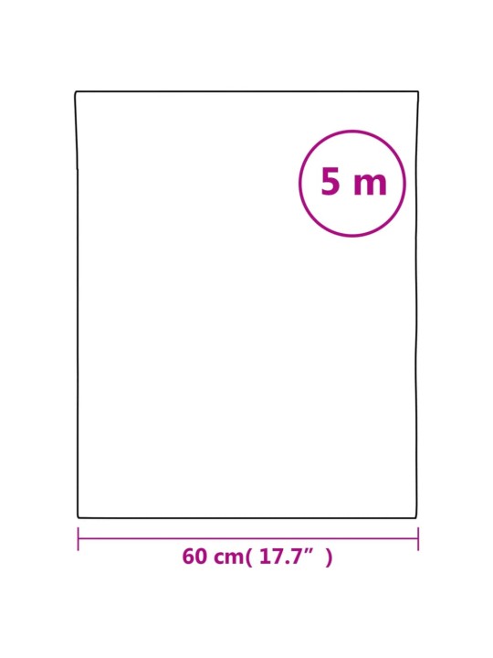 Ikkunakalvo himmeä läpinäkyvä 60x500 cm PVC