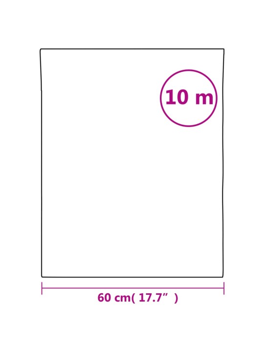 Ikkunakalvo himmeä läpinäkyvä 60x1000 cm PVC