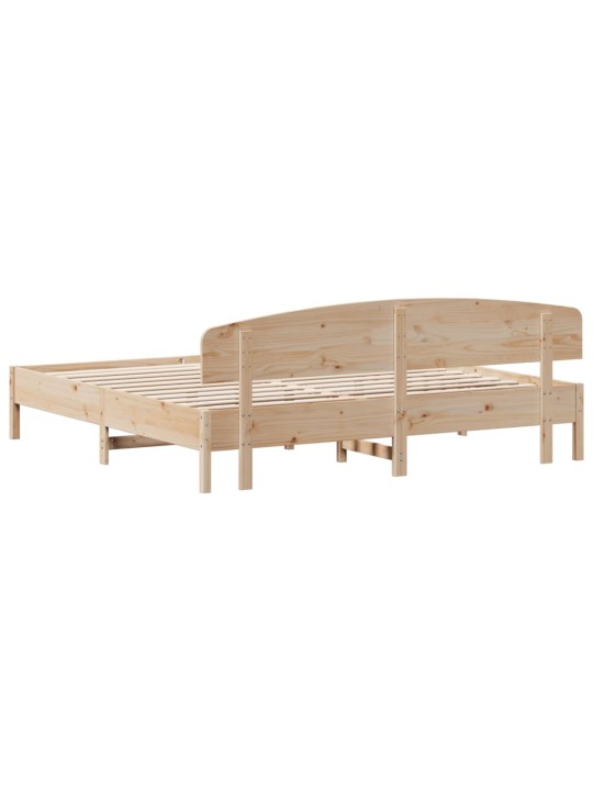 Sänky ilman patjaa 200x200 cm täysi mänty