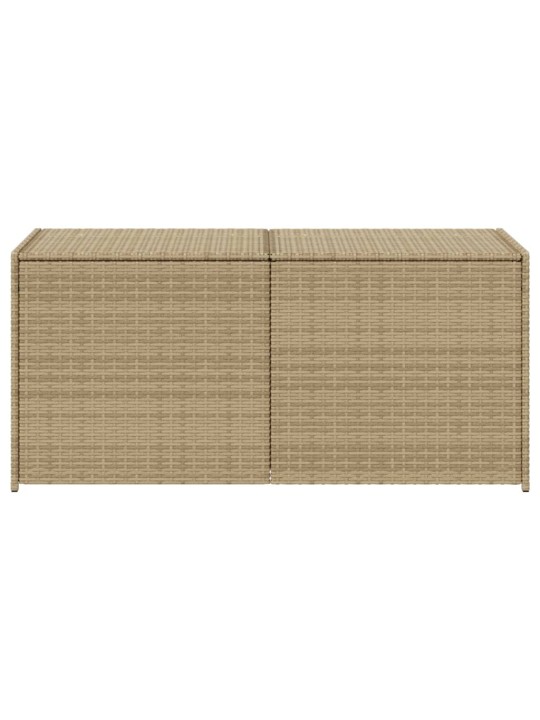 Puutarhan säilytyslaatikko beige sekoitus 283 l polyrottinki