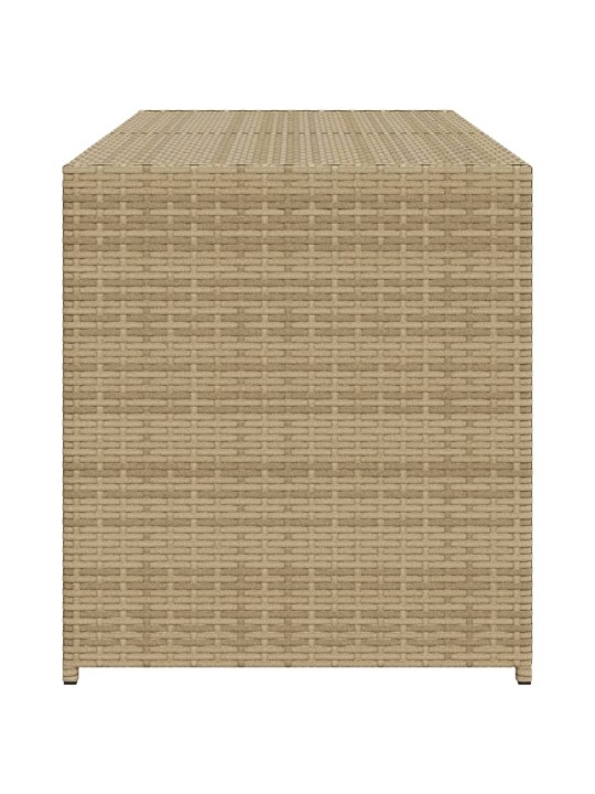 Puutarhan säilytyslaatikko beige sekoitus 283 l polyrottinki