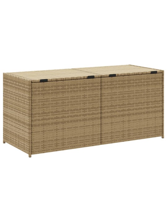 Puutarhan säilytyslaatikko beige sekoitus 283 l polyrottinki
