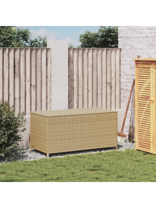 Puutarhan säilytyslaatikko beige sekoitus 190 l polyrottinki