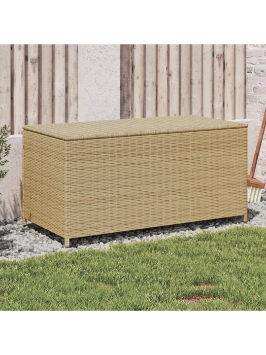 Puutarhan säilytyslaatikko beige sekoitus 190 l polyrottinki