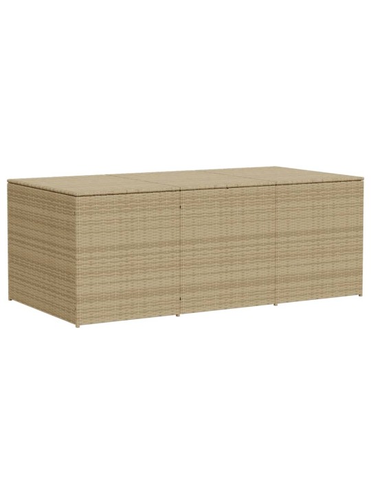 Puutarhan säilytyslaatikko beige sekoitus 984 l polyrottinki
