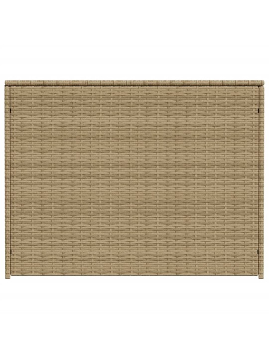 Puutarhan säilytyslaatikko beige sekoitus 984 l polyrottinki
