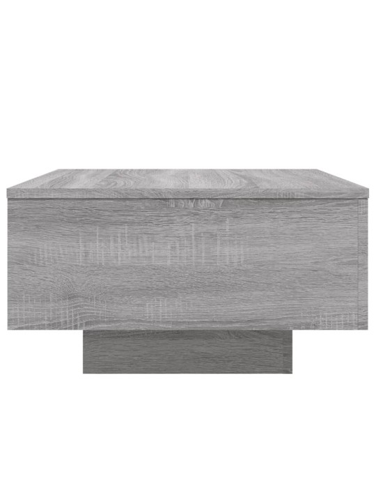 Sohvapöytä LED-valoilla harmaa Sonoma 55x55x31 cm