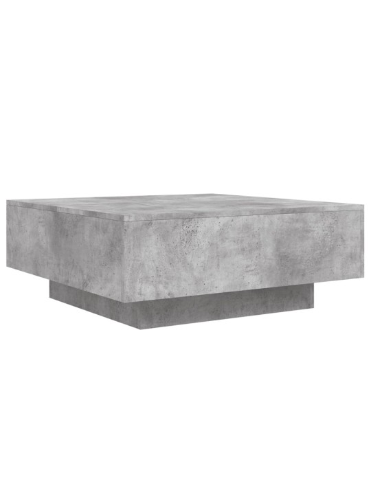 Sohvapöytä betoninharmaa 80x80x31 cm lastulevy