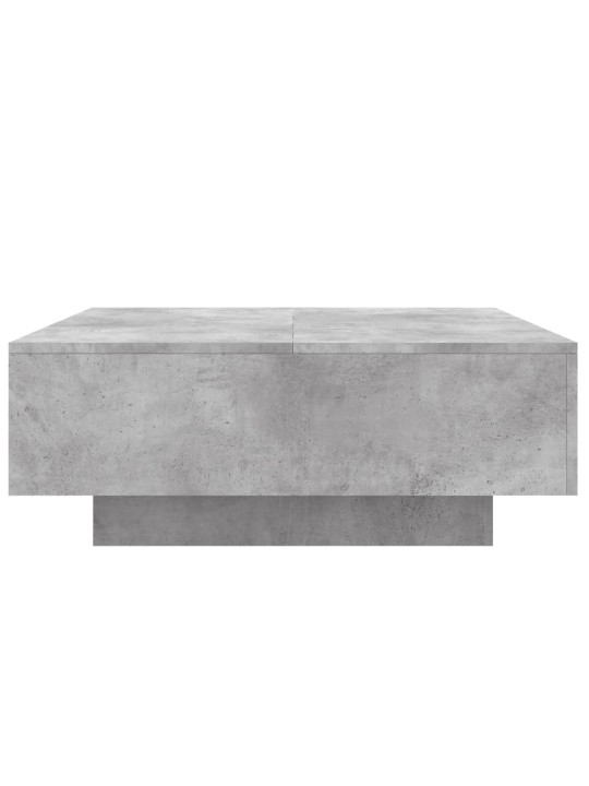 Sohvapöytä betoninharmaa 80x80x31 cm lastulevy