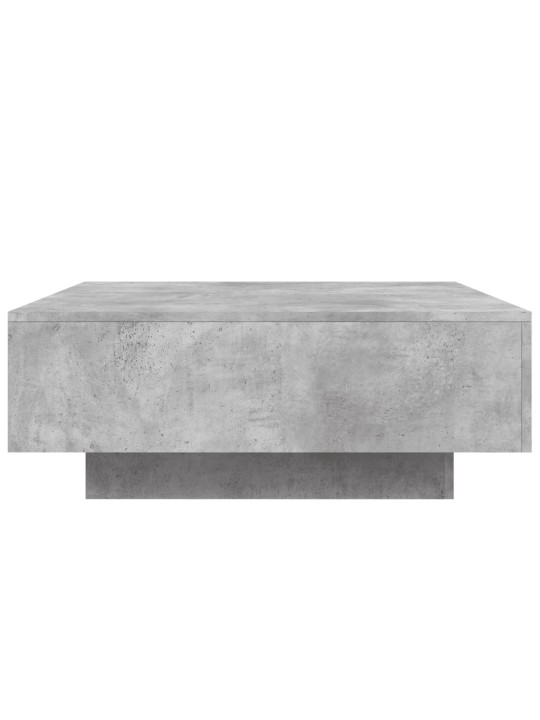 Sohvapöytä betoninharmaa 80x80x31 cm lastulevy