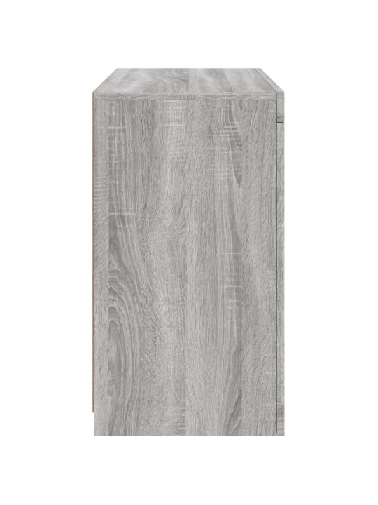 Senkki led-valoilla harmaa sonoma 60,5x37x67 cm