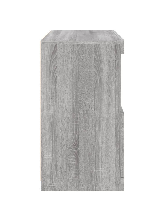 Senkki led-valoilla harmaa sonoma 60x37x67 cm