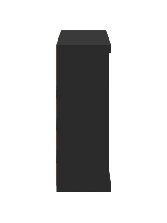 Senkki led-valoilla musta 81x37x100 cm