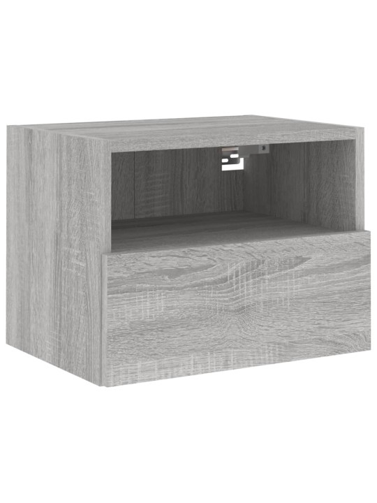 TV-seinäkaapit 2 kpl harmaa Sonoma 40x30x30 cm tekninen puu