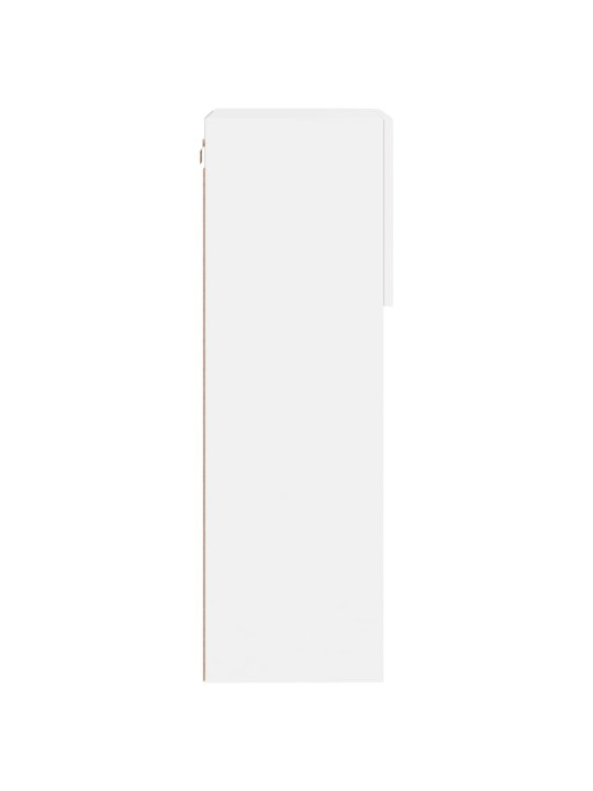 TV-kaapit LED-valoilla 2 kpl valkoinen 40,5x30x90 cm