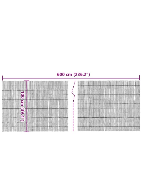 Puutarha-aita 600x100 cm kaisla