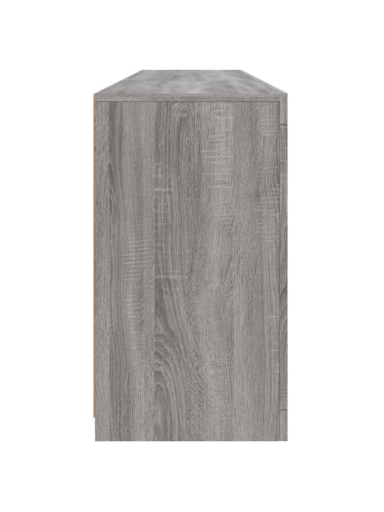 Senkki led-valoilla harmaa sonoma 162x37x67 cm
