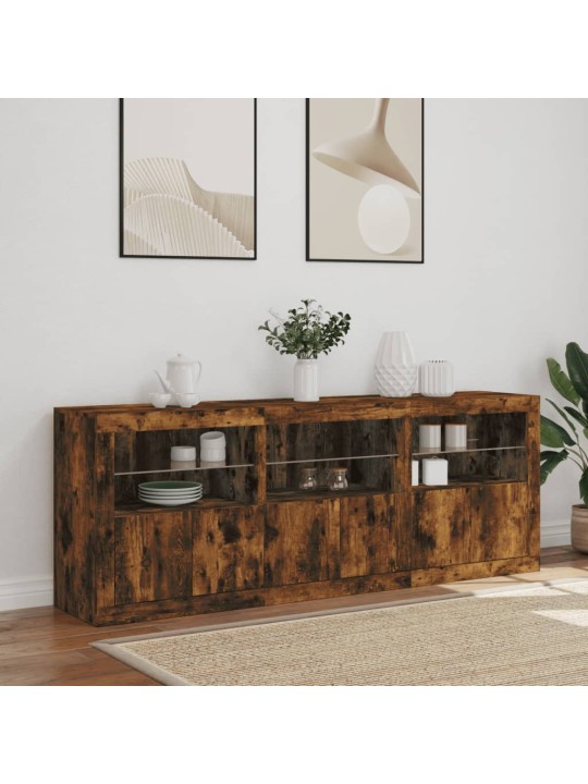 Senkki led-valoilla savutammi 181,5x37x67 cm