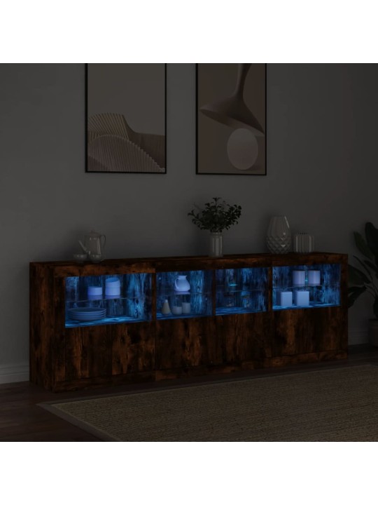 Senkki led-valoilla savutammi 202x37x67 cm