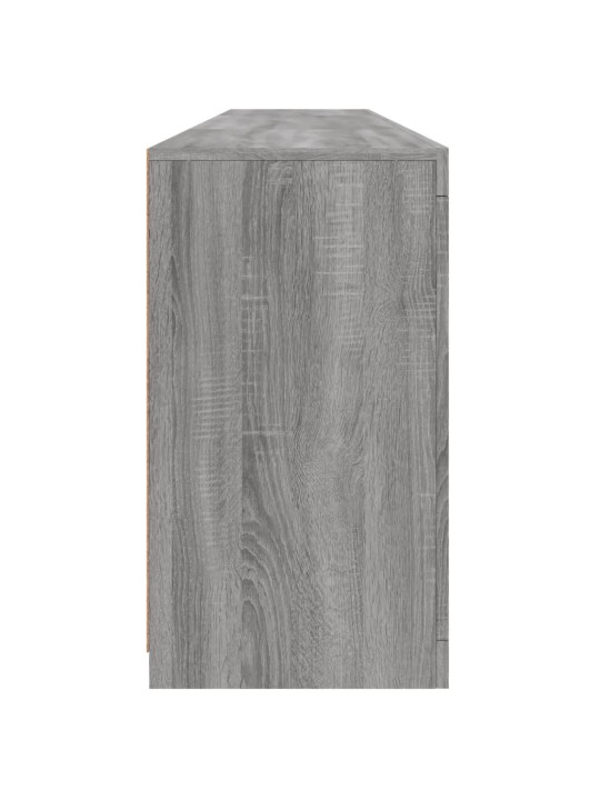 Senkki LED-valoilla harmaa Sonoma 202x37x67 cm