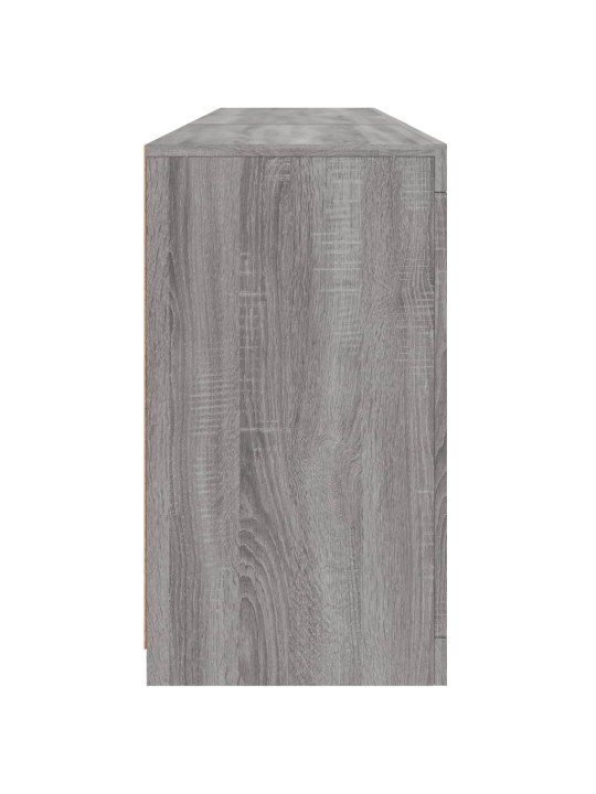 Senkki led-valoilla harmaa sonoma 162x37x67 cm