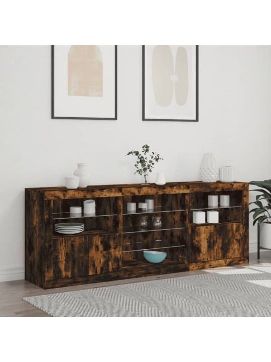 Senkki led-valoilla savutammi 181,5x37x67 cm