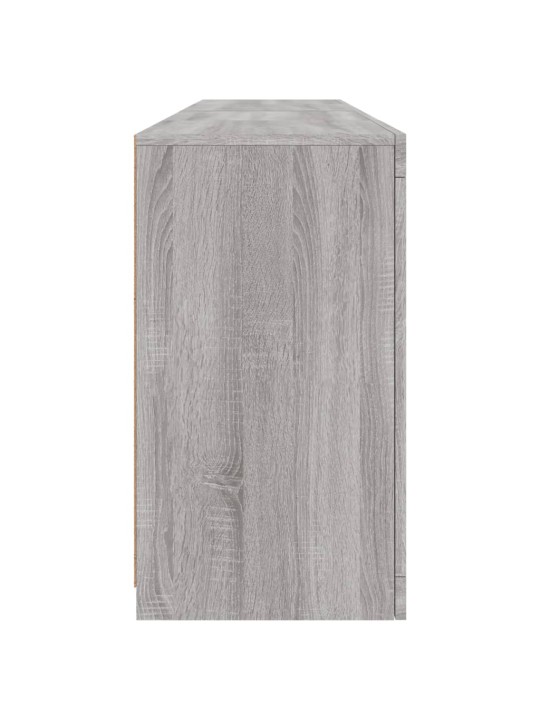Senkki led-valoilla harmaa sonoma 164x37x67 cm