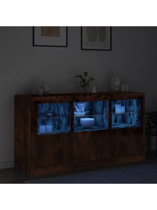 Senkki LED-valoilla savutammi 123x37x67 cm