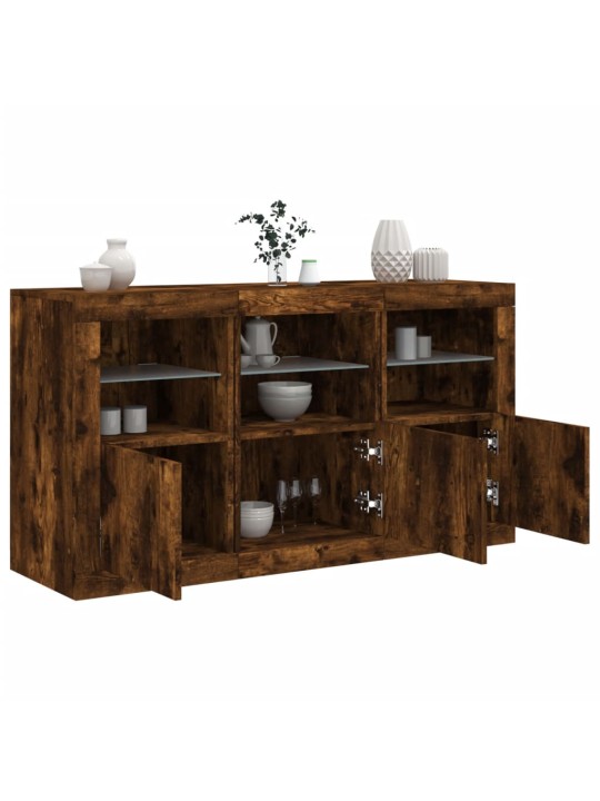 Senkki LED-valoilla savutammi 123x37x67 cm