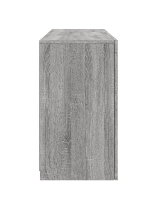 Senkki led-valoilla harmaa sonoma 123x37x67 cm