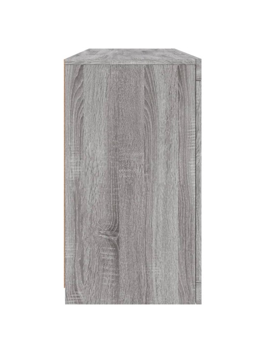 Senkki led-valoilla harmaa sonoma 142,5x37x67 cm