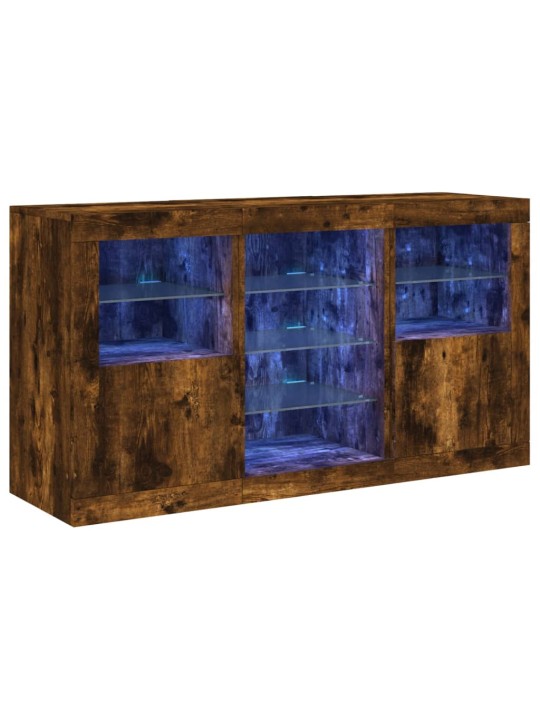 Senkki LED-valoilla savutammi 123x37x67 cm