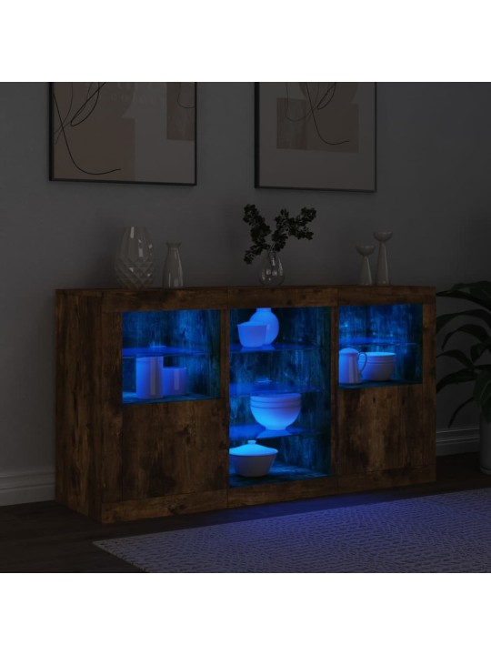 Senkki LED-valoilla savutammi 123x37x67 cm