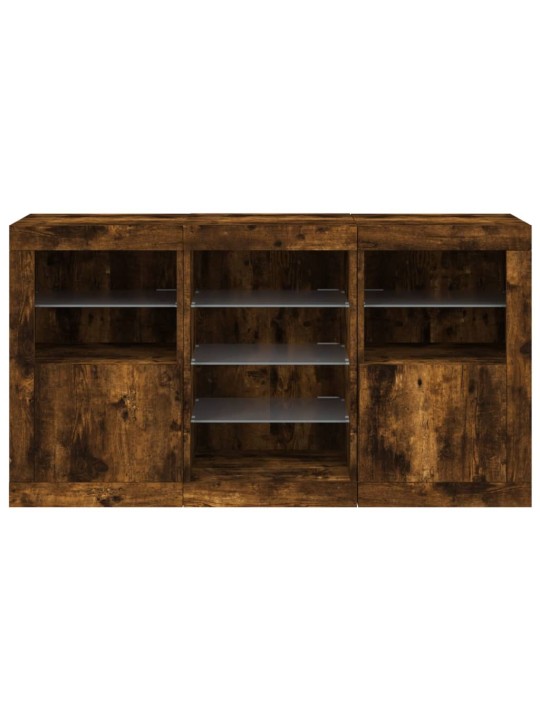 Senkki LED-valoilla savutammi 123x37x67 cm