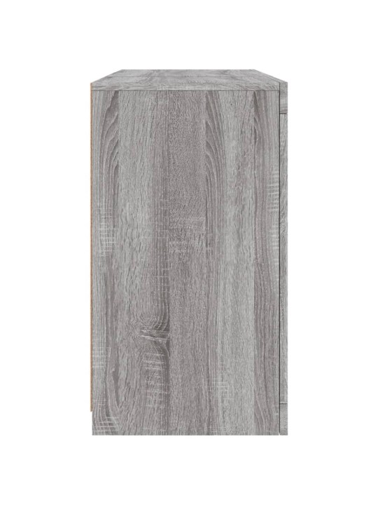 Senkki led-valoilla harmaa sonoma 123x37x67 cm