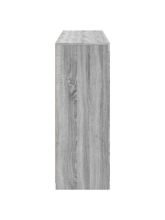 Senkit LED-valoilla 3 kpl harmaa Sonoma tekninen puu