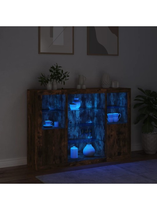 Senkit led-valoilla 3 kpl savutammi tekninen puu