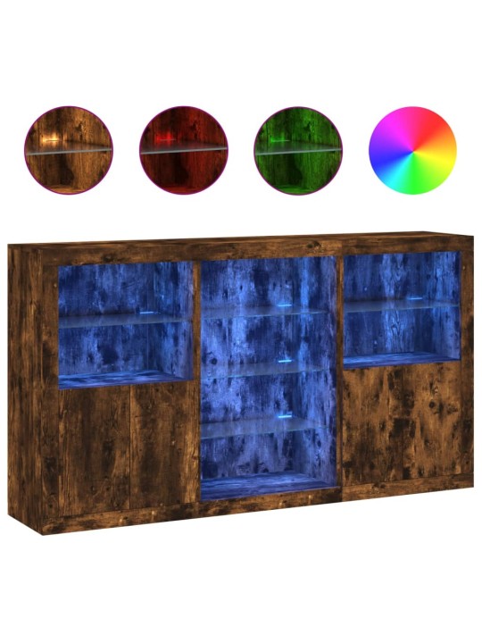 Senkki led-valoilla savutammi 181,5x37x100 cm