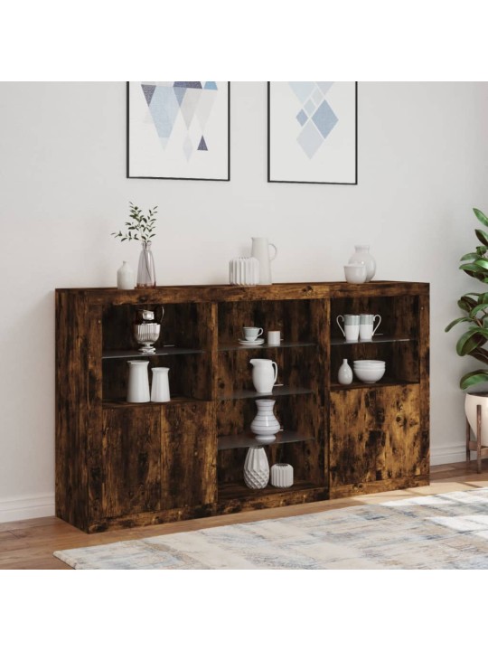 Senkki led-valoilla savutammi 181,5x37x100 cm