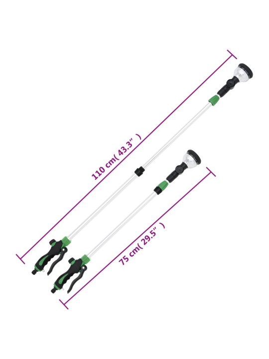 Teleskooppinen kasteluvarsi 10 kuviolla 75-110 cm